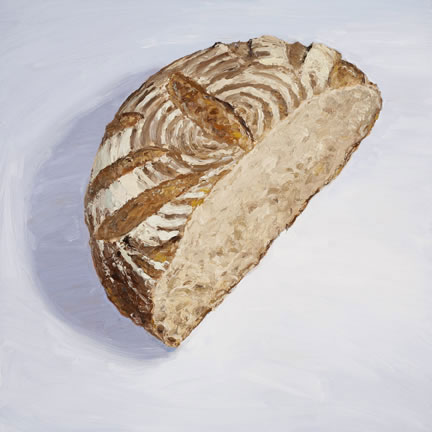 Whole Wheat Boule, original artwork by Mike Geno