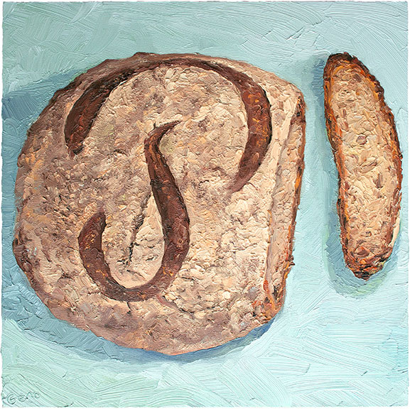 Poilane Loaf, original artwork by Mike Geno