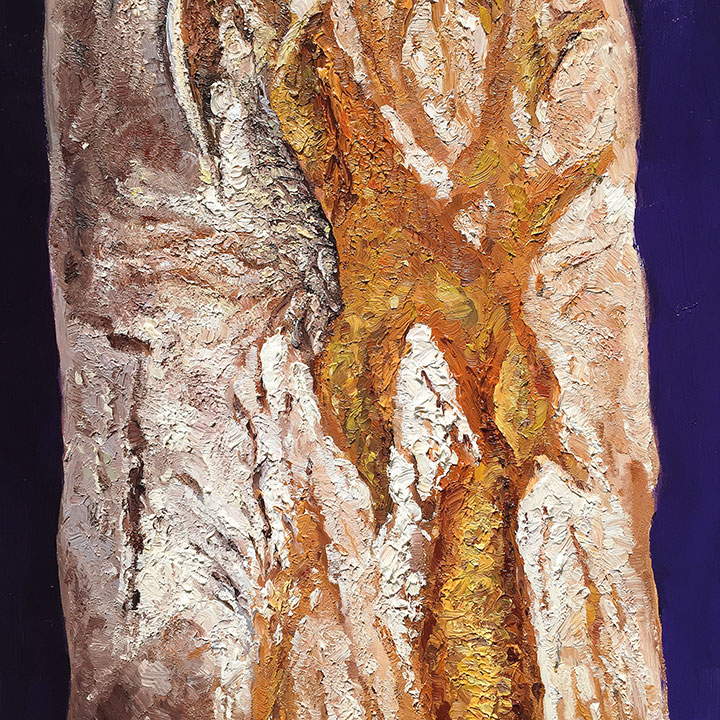 Detail View of Ciabatta, original artwork by Mike Geno