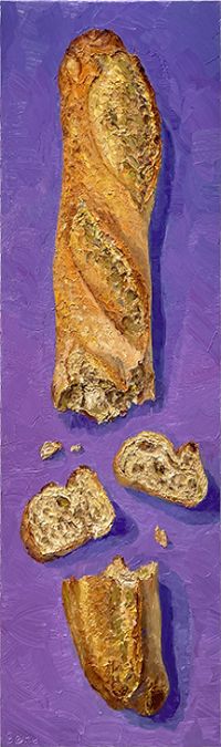 Baguette Sections, original artwork by Mike Geno