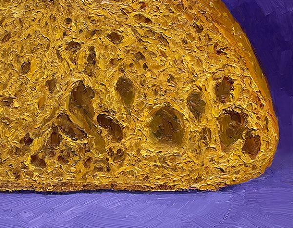 Detail View of Sweet Potato Rosemary, original artwork by Mike Geno