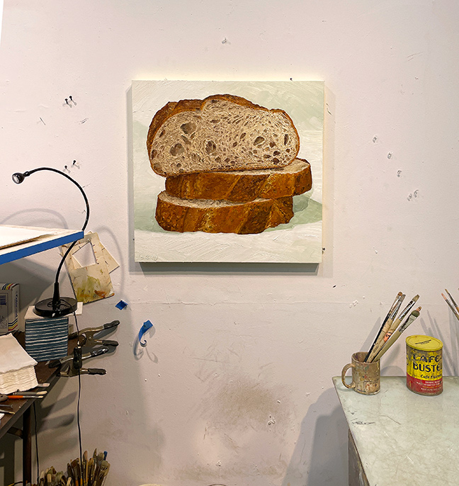 Animated Painting Progression of Citywide Sourdough, original artwork by Mike Geno