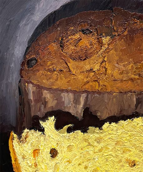 Additional Image of Panettone Wedge, original artwork by Mike Geno