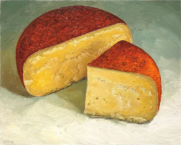 Jeffs' Select Gouda, original artwork by Mike Geno