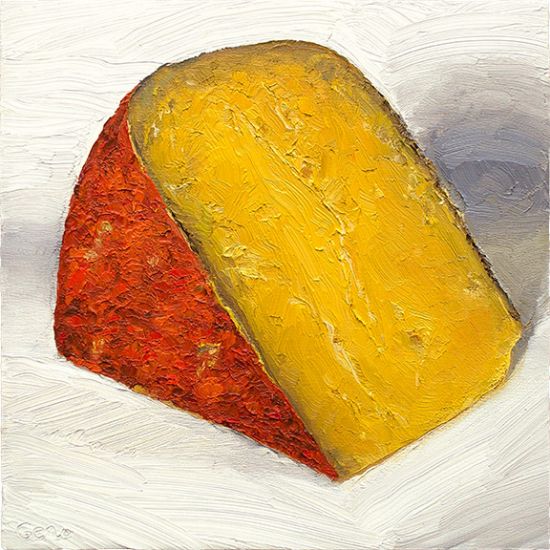 Jeffs' Select Gouda Wedge, original artwork by Mike Geno