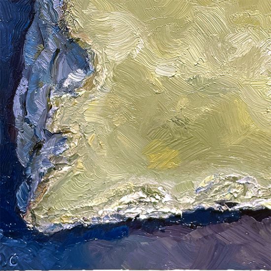 Detail View of Maysiola, original artwork by Mike Geno