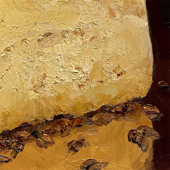 Detail View of Occelli al Malto D'Orzo e Whisky, original artwork by Mike Geno