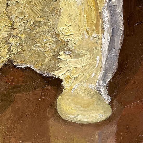 Detail View of Puddle Duck Camembert, original artwork by Mike Geno
