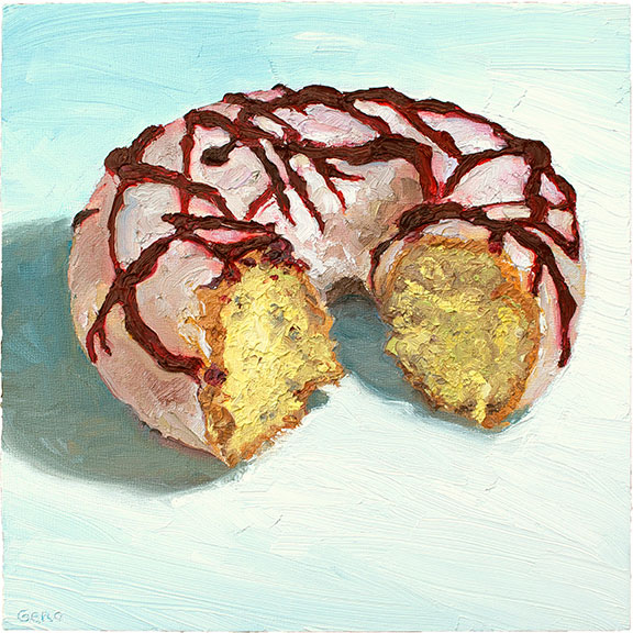 Blueberry Mascarpone Federal Donut, original artwork by Mike Geno