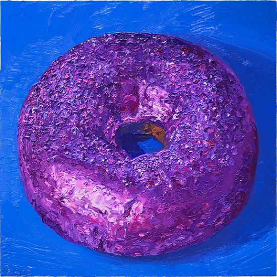 Purple Rain Donut, original artwork by Mike Geno