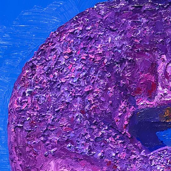 Additional Image of Purple Rain Donut, original artwork by Mike Geno