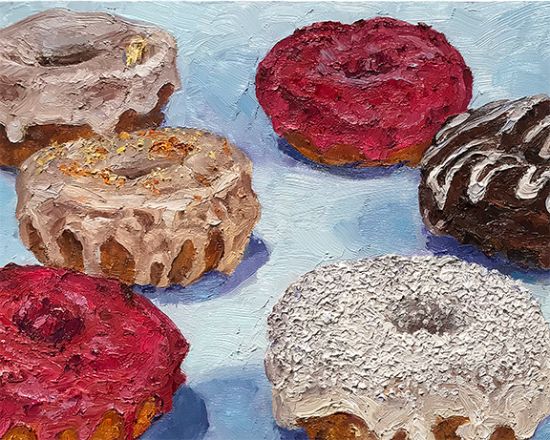 Additional Image of Dozen Donuts, original artwork by Mike Geno