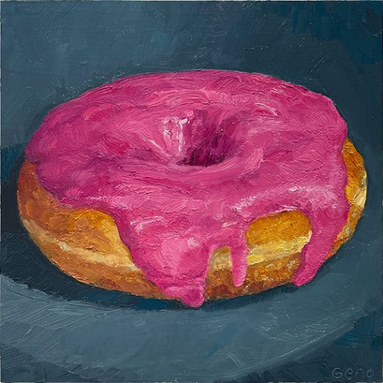 Raspberry Donut, original artwork by Mike Geno