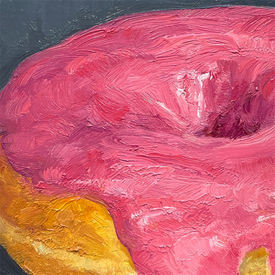 Additional Image of Raspberry Donut, original artwork by Mike Geno