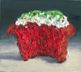 Redvelvet Cupcake 2, original artwork by Mike Geno