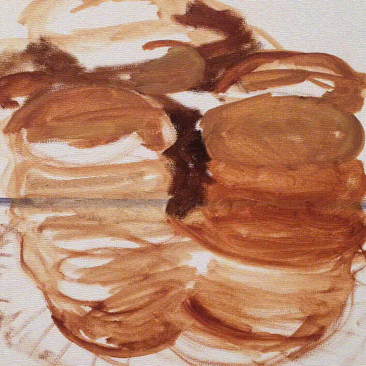 Animated Painting Progression of Chocolate Chip Cookies, original artwork by Mike Geno