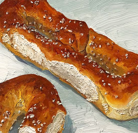 Additional Image of (there were two) Pretzels, original artwork by Mike Geno