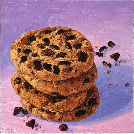 Chocolate Chunk Cookies, original artwork by Mike Geno