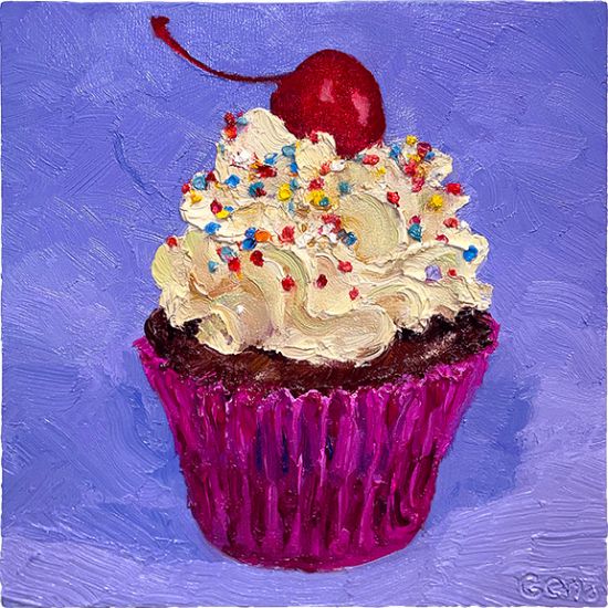 Chocolate Cupcake, original artwork by Mike Geno