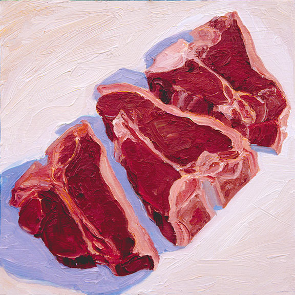 Lamb Loin Chops, original artwork by Mike Geno
