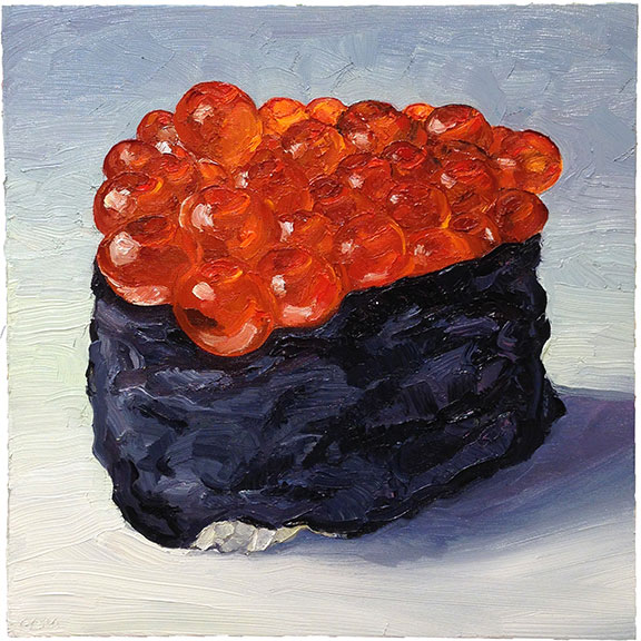 Ikura (Salmon Roe), original artwork by Mike Geno