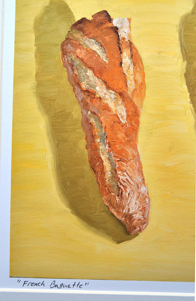 French Baguette painting by Mike Geno