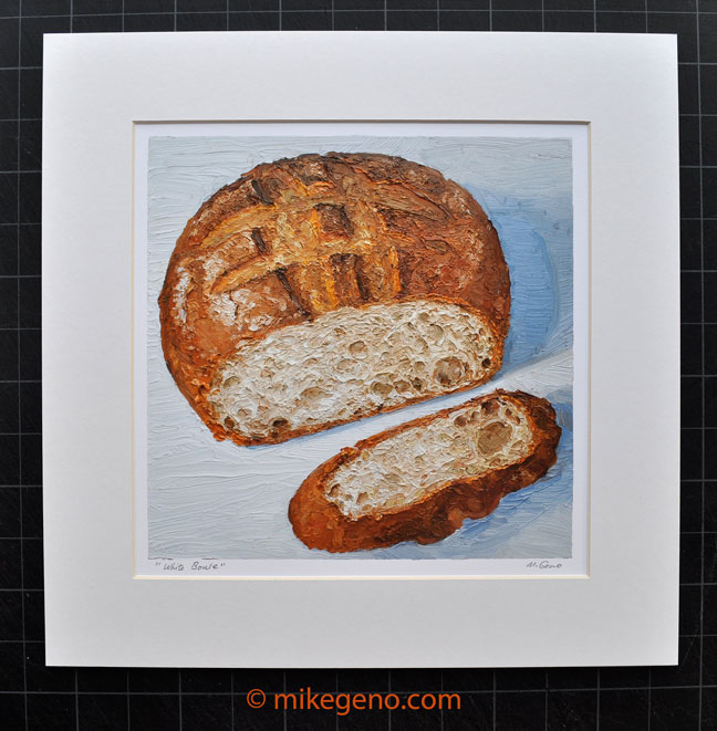 White Boule painting by Mike Geno