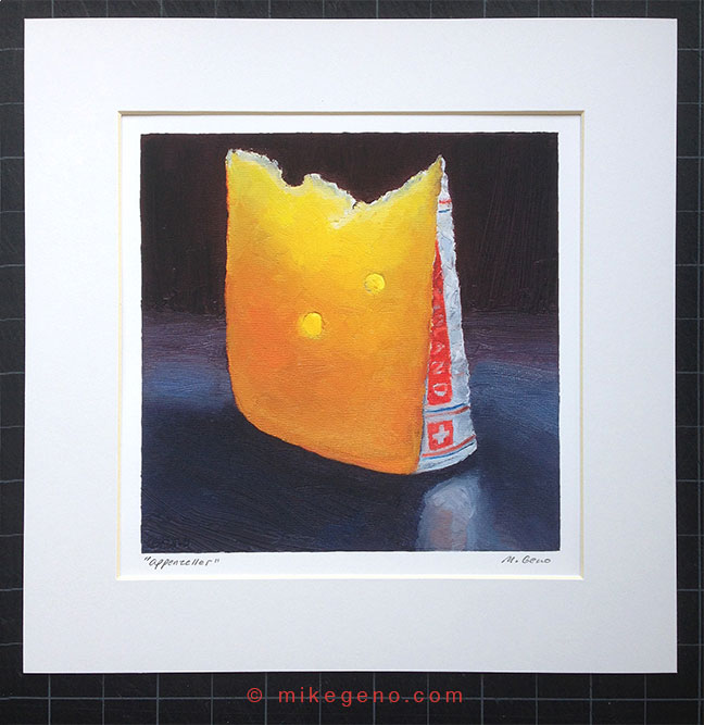 Appenzeller cheese portrait print by Mike Geno