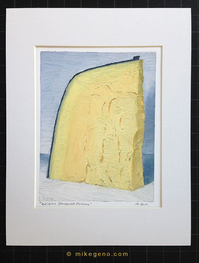 Auricchio Stravecchio Provolone cheese print by Mike Geno