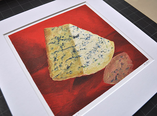 Bay Blue cheeseportrait by Mike Geno