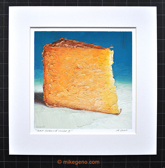 Clothbound Cheddar 2 cheese portrait by Mike Geno