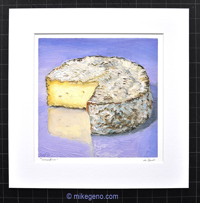 Conundrum cheese portrait print by Mike Geno