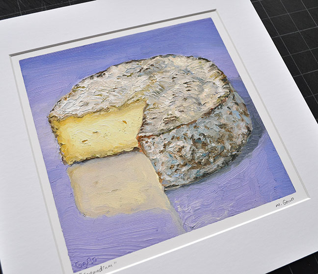 Conundrum cheese portrait print by Mike Geno