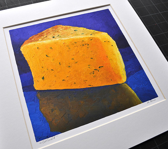Cotswold cheese portrait print by Mike Geno