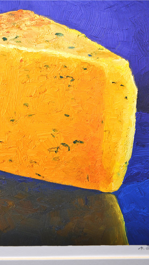 Cotswold cheese portrait print by Mike Geno
