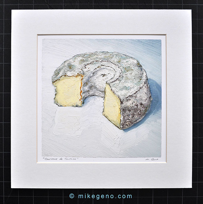 Couronne de Touraine cheese portrait print by Mike Geno