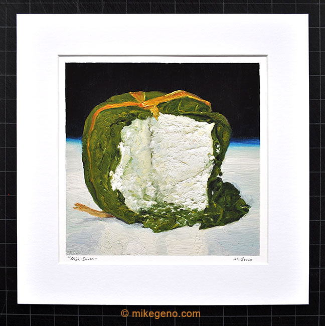 Hoja Santa matted cheese portrait print by MIke Geno