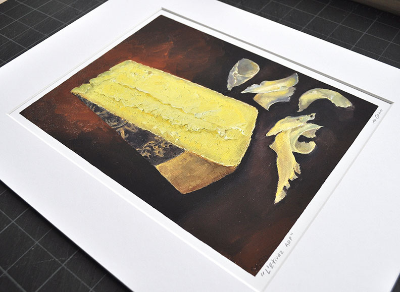 L'Etivaz AOP cheese portrait print by Mike Geno