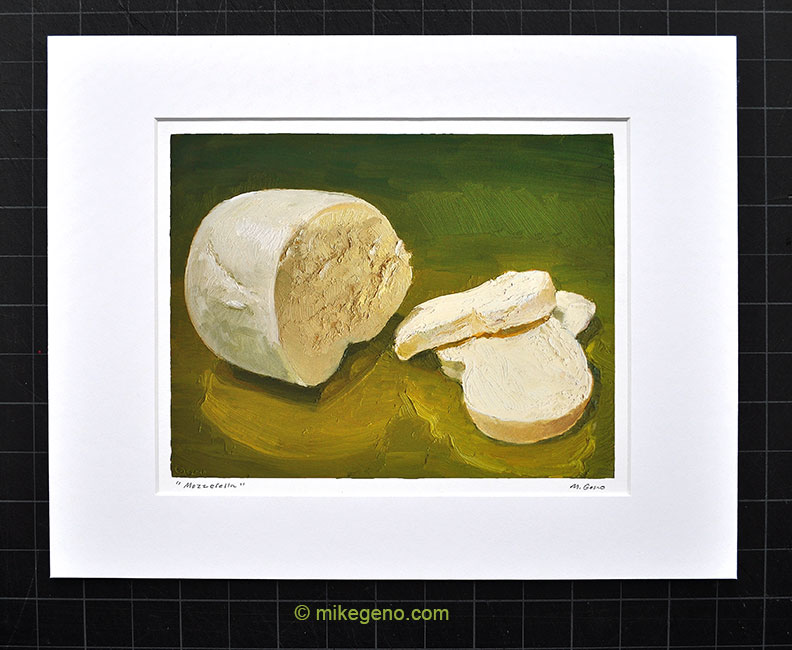 Mozzerella cheese portrait by Mike Geno