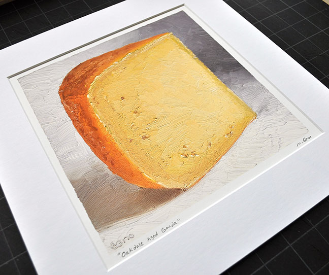 Oakdale Aged Gouda cheese portrait by Mike Geno