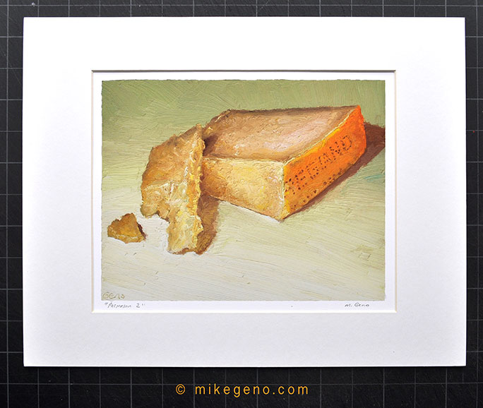 Parmesan-Reggiano cheese portrait by Mike Geno