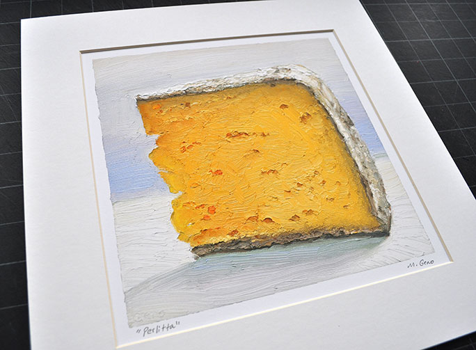 Perlitta cheese art by Mike Geno