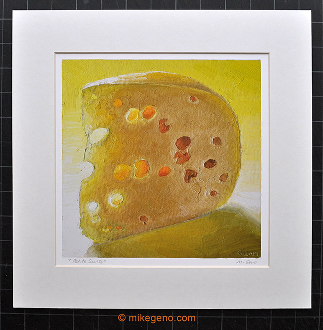 Petite Swiss cheese portrait by Mike Geno