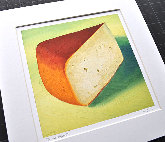 Smoke Signal cheese portrait by Mike Geno