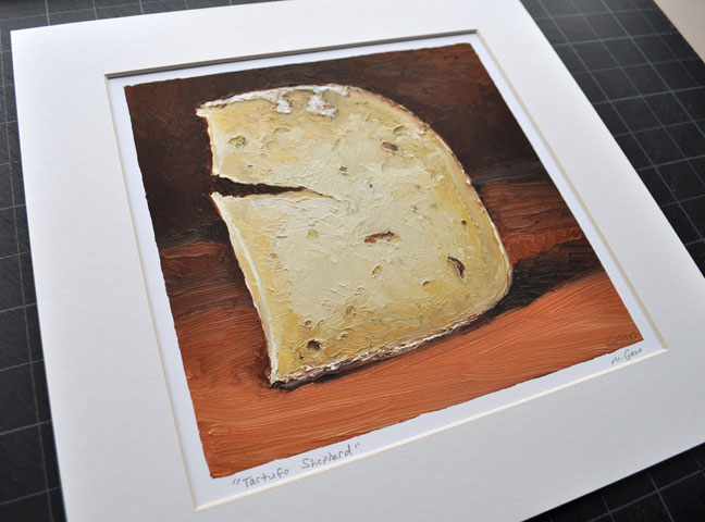 Tartufo Shepherd cheese portrait by Mike Geno