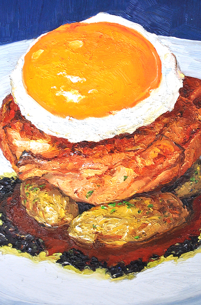 - Garces chef plate painting by Mike Geno
