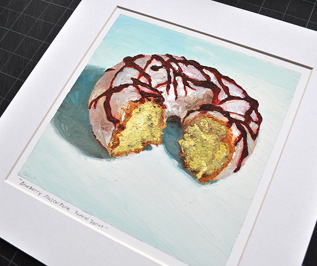Blueberry Mascarpone Federal Donut print by Mike Geno