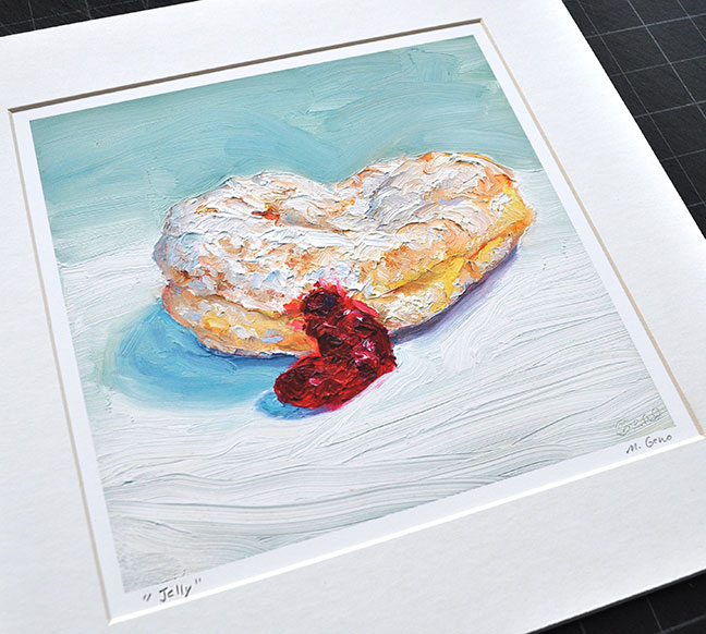 Jelly donut print by Mike Geno