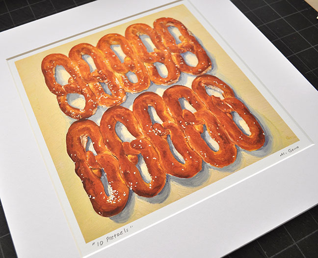 10 Pretzels print by Mike Geno