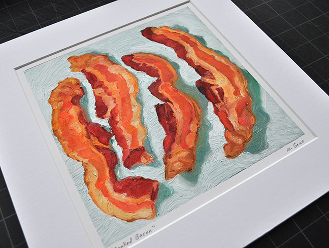 Cooked Bacon print by Mike Geno